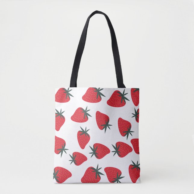 Sac fourre-tout Motif fraise (Devant)