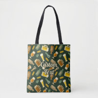 Sac fourre-tout Motif Icônes de bière