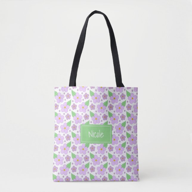 Sac fourre-tout Motif Lilac Flowers (Devant)