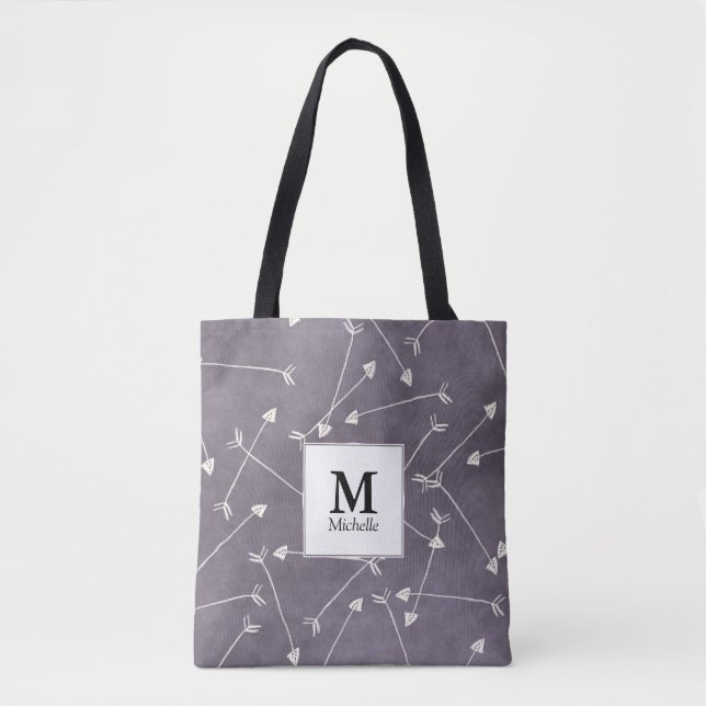 Sac fourre-tout Motif Monogramme (Devant)