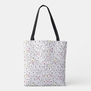 Sac fourre-tout Motif Pastel Chien - Cute & Minima