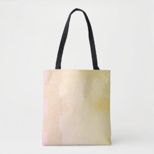 Sac fourre-tout moyen à impression papillon jaune 