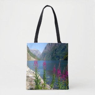 Sac fourre-tout moyen avec la scène de la Norvège