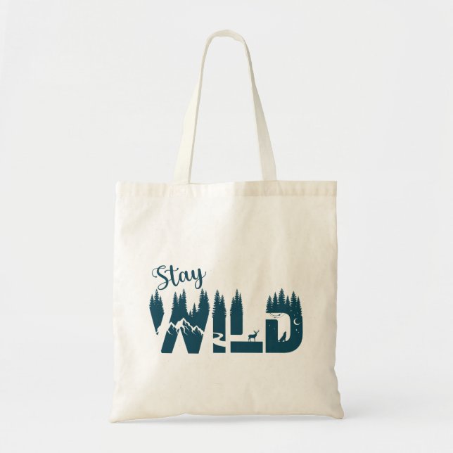 Sac fourre-tout naturel de Stay Wild (Devant)