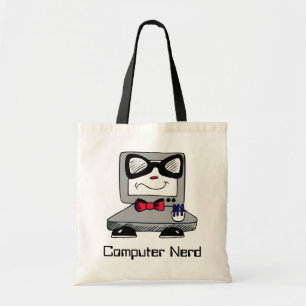 Sac fourre-tout nerd à geek d'ordinateur
