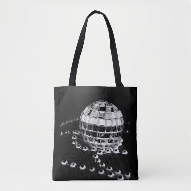 Sac fourre-tout noir inversé par photo à b&w de (Devant)