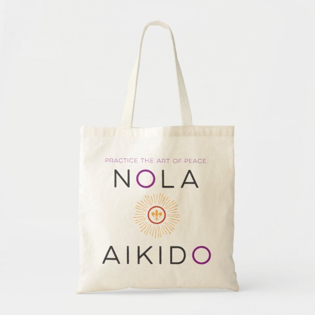 SAC FOURRE-TOUT NOLA Aikido - violet et orange (Devant)