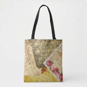 Sac fourre-tout Notes musicales vintages