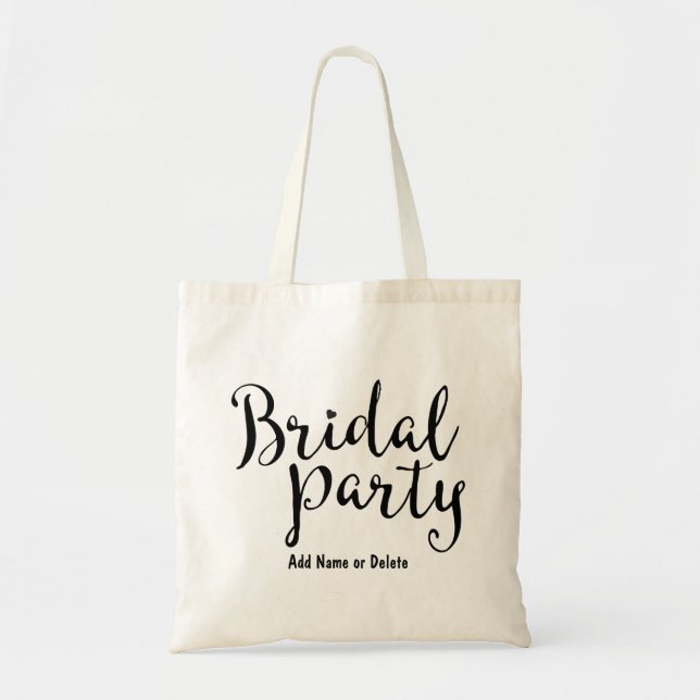Sac fourre-tout nuptiale à toile de budget de (Devant)