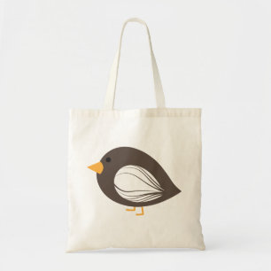 Sac fourre-tout oiseaux marrons colorés et origina