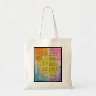 Sac fourre-tout orienté à la citation littérair