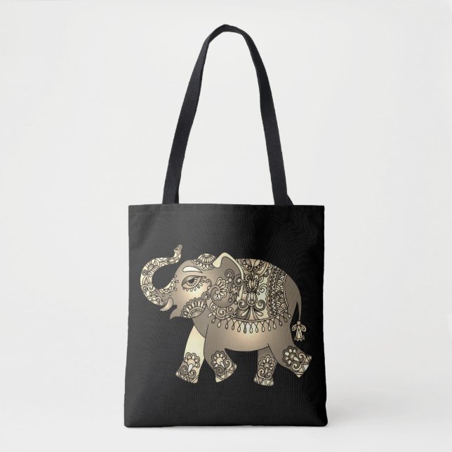 sac fourre-tout ornemental d'éléphant (Devant)