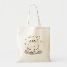 Sac fourre-tout Ours mou | Conception adorable