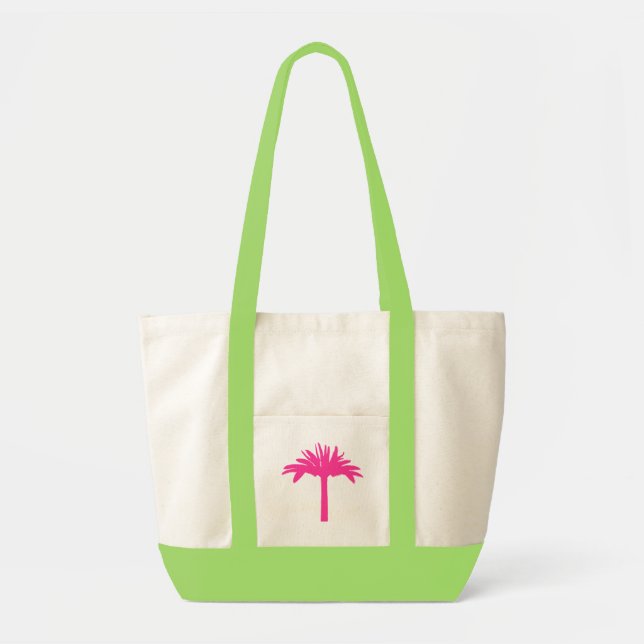 Sac fourre-tout Palmier Rose (Devant)