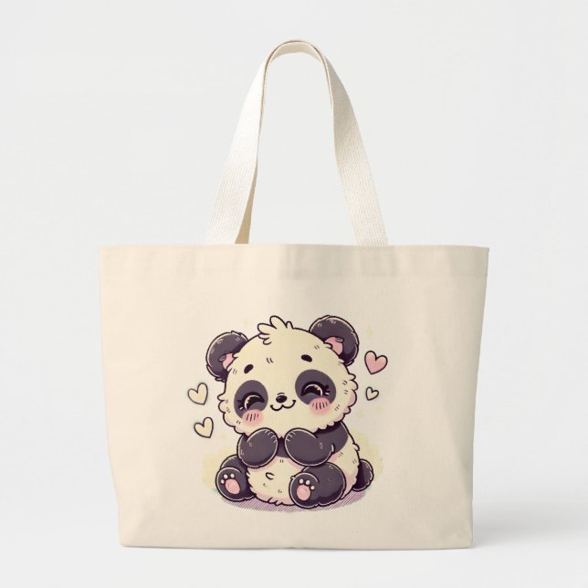 Sac fourre-tout Panda adorable - Accessoire mignon (Devant)