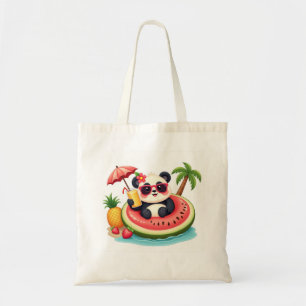 Sac fourre-tout 🐼 Panda sur un kiwi flottant Styl