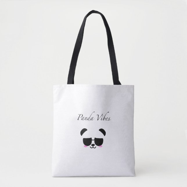 Sac fourre-tout Panda Vibes (Devant)