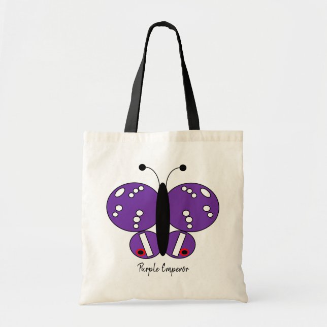 Sac fourre-tout papillon coloré mignon - Empereur  (Devant)