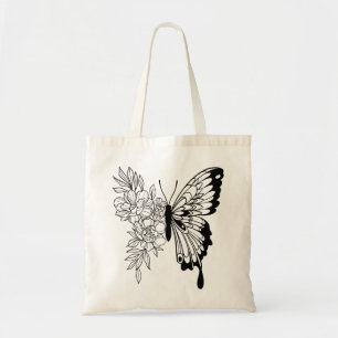 Sac fourre-tout papillon floral