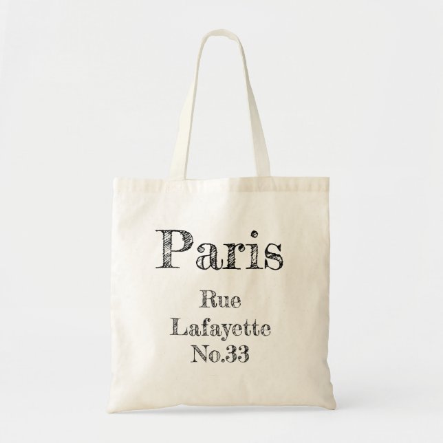 Sac fourre-tout - Paris Rue Lafayette No.33 (Devant)