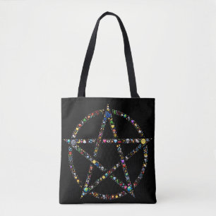 sac fourre-tout pentagramme wicca