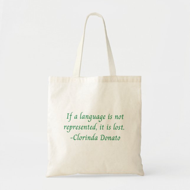 Sac fourre-tout perdu de la langue (Devant)