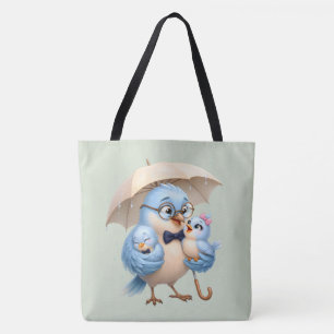 Sac fourre-tout père de la famille d'oiseaux