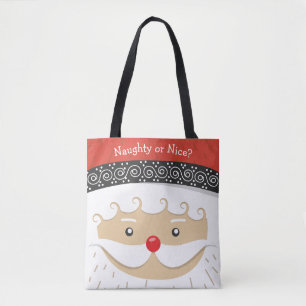 Sac fourre-tout père Noël Face Design