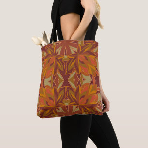 Sac fourre-tout personnalisable à motif de feuille