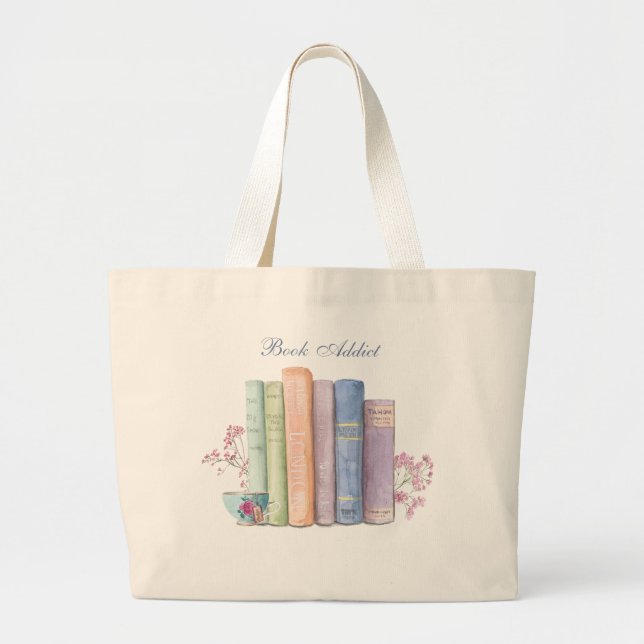 Sac fourre-tout personnalisable Addict Livre (Devant)