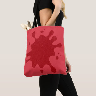 Sac fourre-tout personnalisable Tomato Red Splatte