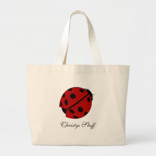 Sac fourre-tout personnalisé à coccinelle
