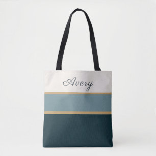 Sac fourre-tout personnalisé à rayures – Style pre