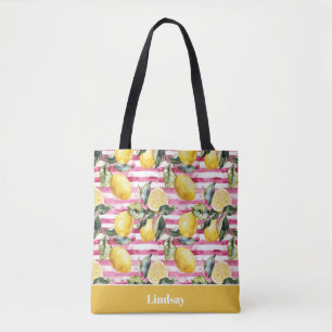 Sac fourre-tout personnalisé au citron