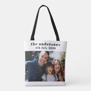 Sac fourre-tout personnalisé avec 2 photos et text