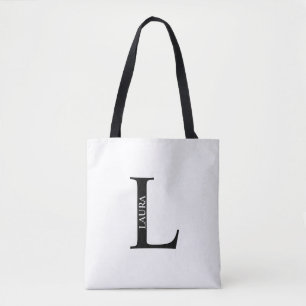 Sac fourre-tout personnalisé avec monogramme et no