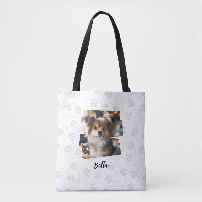 Sac fourre-tout personnalisé avec photo et nom de  (Devant)