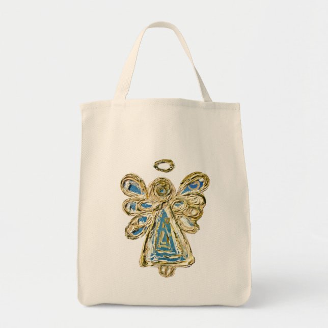 Sac fourre-tout personnalisé Blue Guardian Angel A (Devant)
