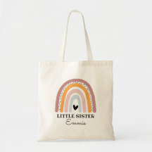 Sac fourre-tout personnalisé Boho Rainbow Little S