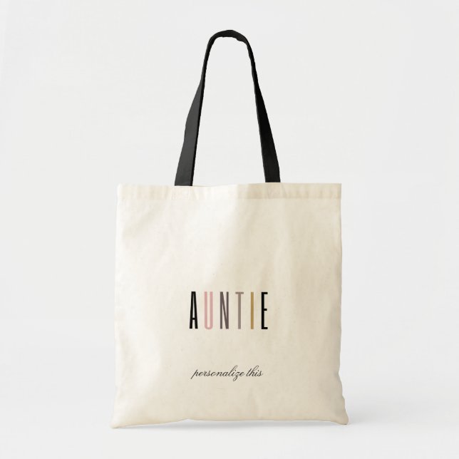 Sac fourre-tout personnalisé de la tante (Devant)