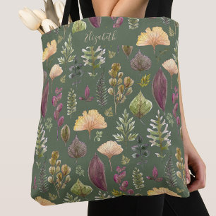Sac fourre-tout personnalisé feuilles d'automne ve