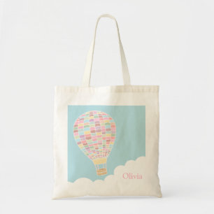 Sac fourre-tout personnalisé montgolfière tendance