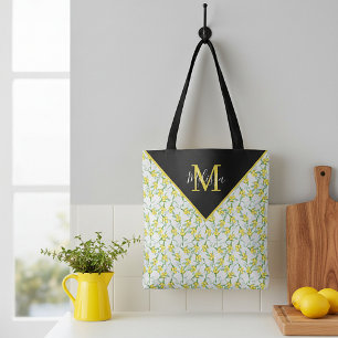 Sac fourre-tout personnalisé motif citrons