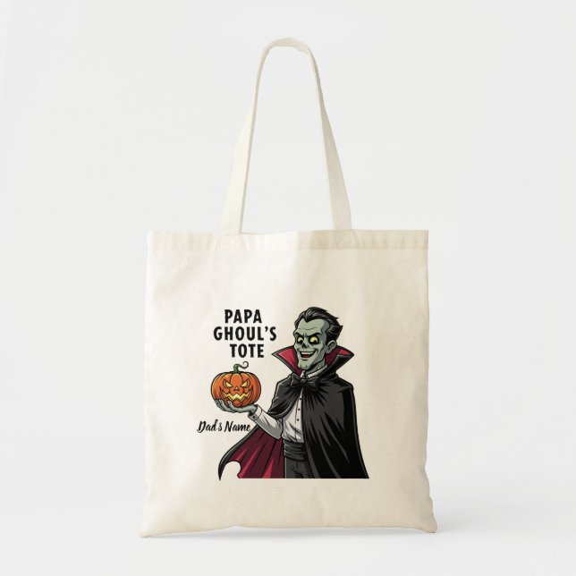 Sac fourre-tout personnalisé Papa Ghoul - Cadeau p (Devant)