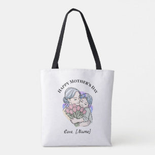 Sac fourre-tout personnalisé pour la fête des Mère