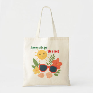 Sac fourre-tout personnalisé pour l'été | Soleil m