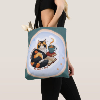Sac fourre-tout personnalisé pour un chat calico s