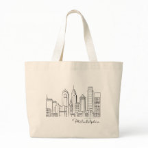 Sac fourre-tout Philadelphia Skyline - Jumbo/Grand
