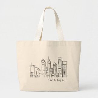 Sac fourre-tout Philadelphia Skyline - Jumbo/Grand