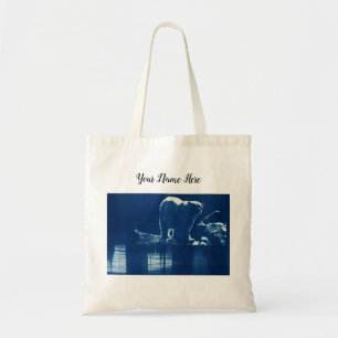 Sac fourre-tout photo Ours bleu vintage
